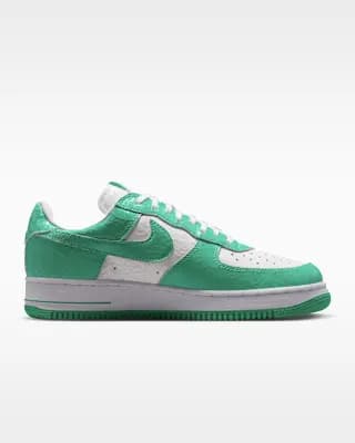 Nike Air Force 1 Men's Shoes Menta/White/Menta [Menta/White/Menta, Leather upper, Foam midsole]