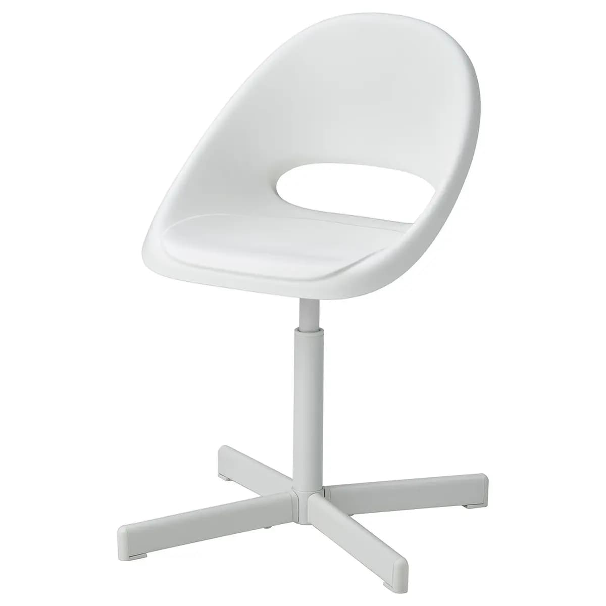 IKEA LOBERGET / SIBBEN Child's desk chair, white [Tested for 243 lb, Width 22 ", Depth 22 "]
