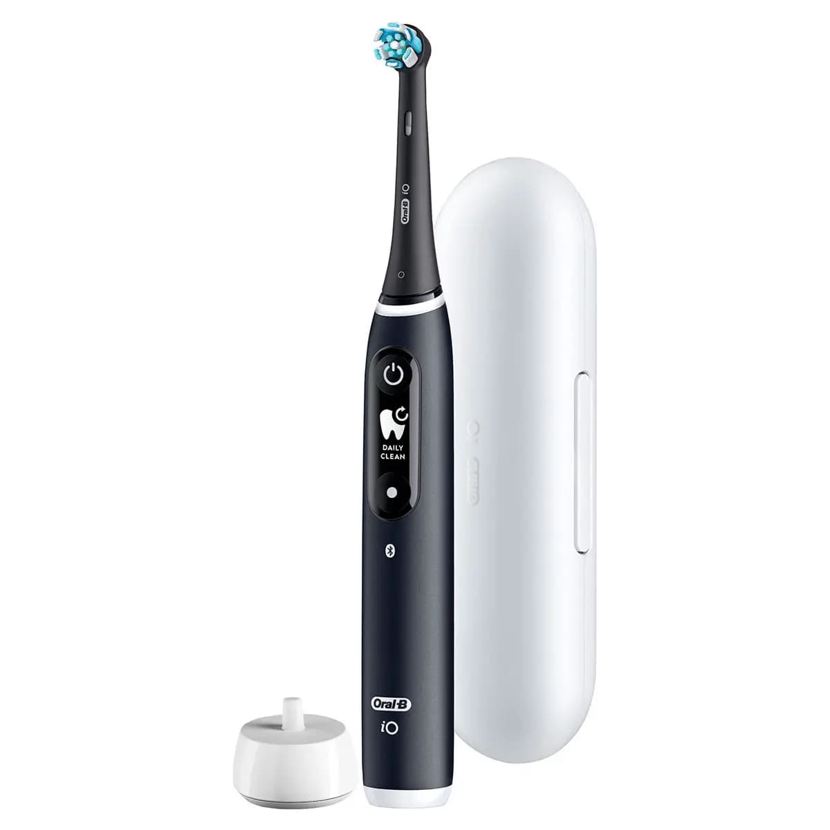 Oral-B iO Series 6 Electric Toothbrush, Black Lava [Advanced iO Technology, Oral-B’s smart brushing features, Oral-B app]