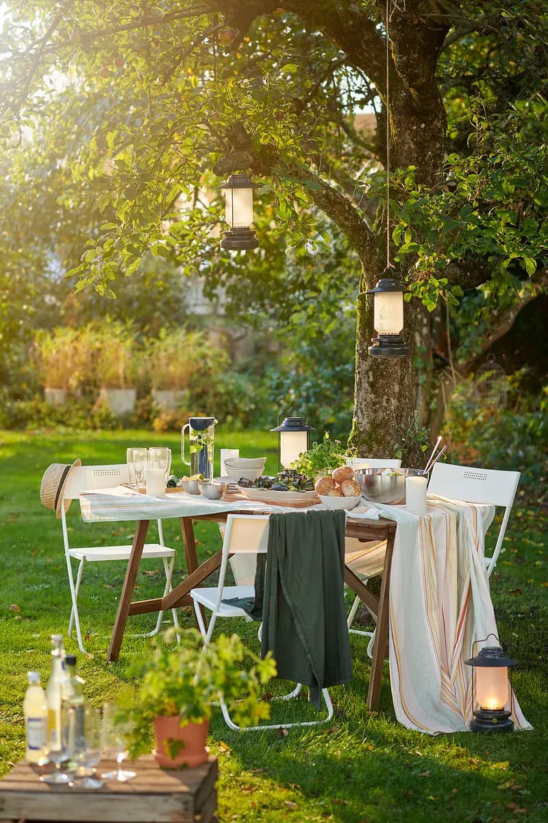 IKEA FEJAN Chair, outdoor, foldable white [Tested for 220 lb, Width 17 3/8 ", Depth 16 1/2 "]