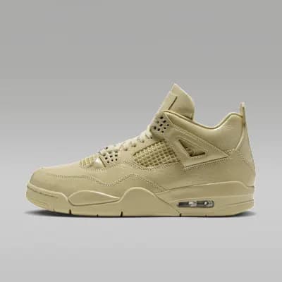 Air Jordan 4 Retro x J Balvin "Amazonas" Men's Shoes Lemonade/Lemonade [Lemonade/Lemonade, Luxe leather upper is durable and premium., Foam midsole]