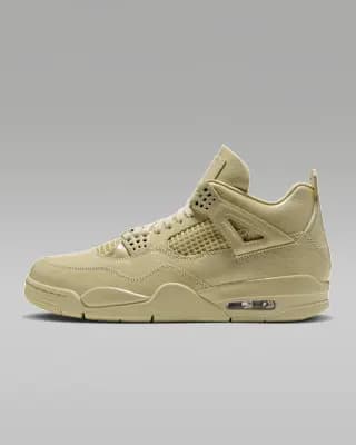 Air Jordan 4 Retro x J Balvin "Amazonas" Men's Shoes Lemonade/Lemonade [Lemonade/Lemonade, Luxe leather upper is durable and premium., Foam midsole]