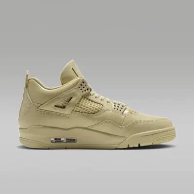 Air Jordan 4 Retro x J Balvin "Amazonas" Men's Shoes Lemonade/Lemonade [Lemonade/Lemonade, Luxe leather upper is durable and premium., Foam midsole]