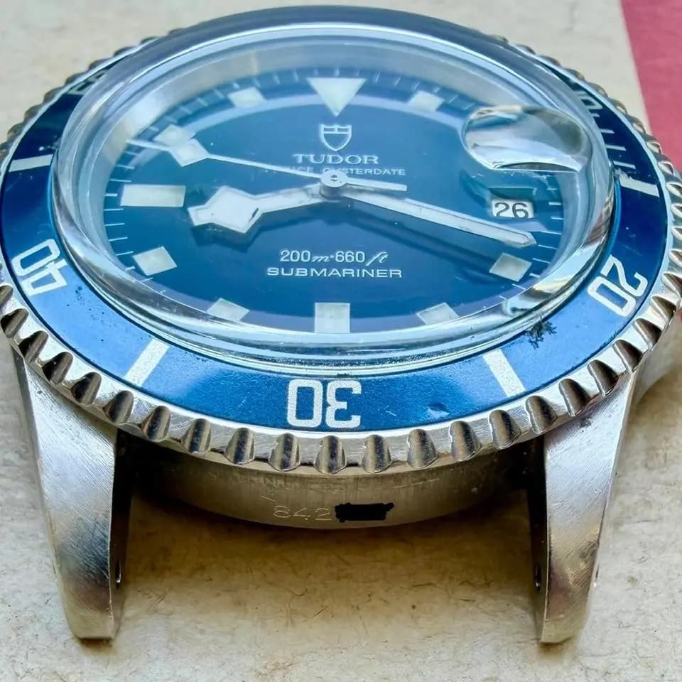 Tudor Submariner Snowflake Tudor Submariner 9411/0. Blue. Glossy dial.