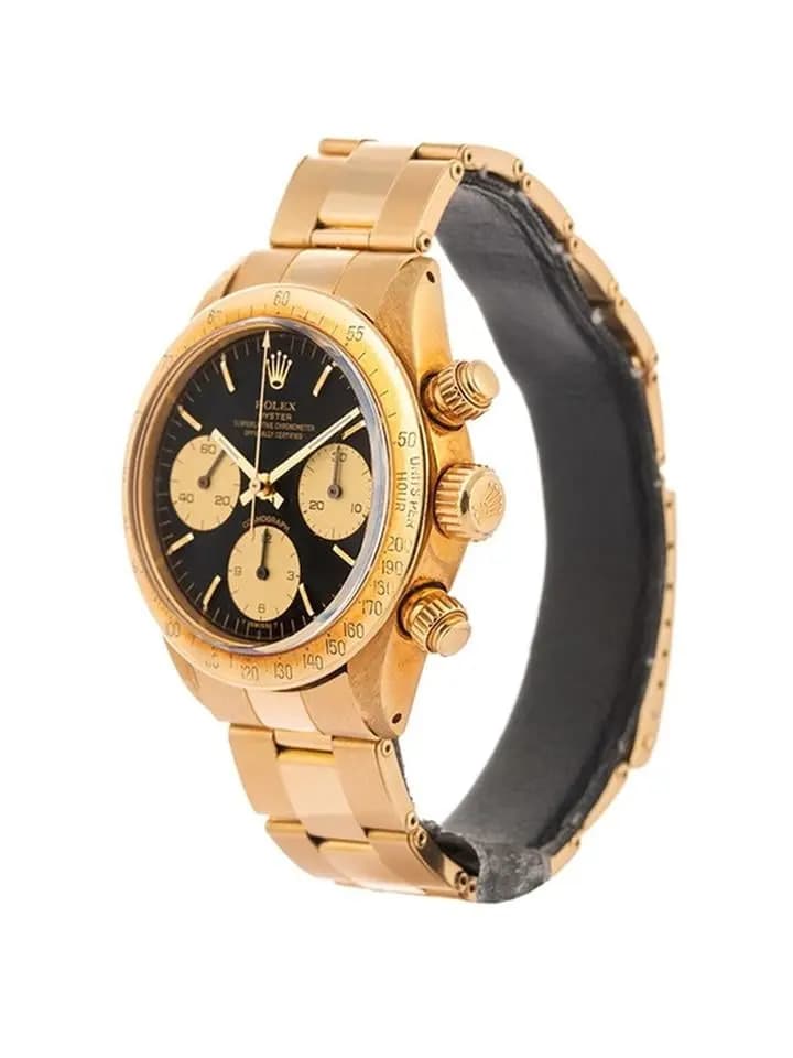 Rolex DAYTONA VINTAGE CON PERIZIA 36MM IN ORO GIALLO 18KT REF. 6265