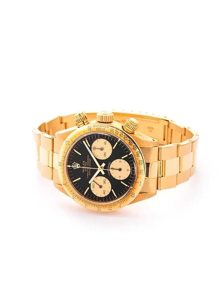 Rolex DAYTONA VINTAGE CON PERIZIA 36MM IN ORO GIALLO 18KT REF. 6265