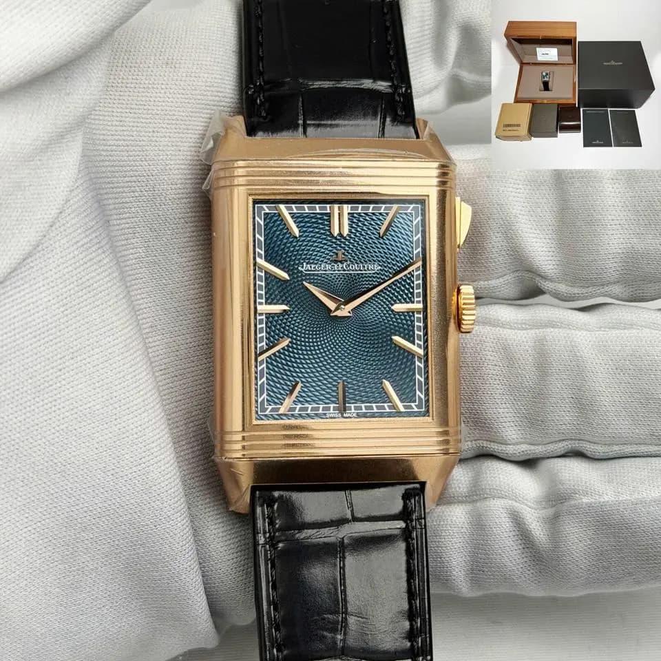Jaeger-LeCoultre New Reverso Tribute Minute Repeater Q7122480 31MM Blue Rg B/pReverso Tribute Minute Repeater