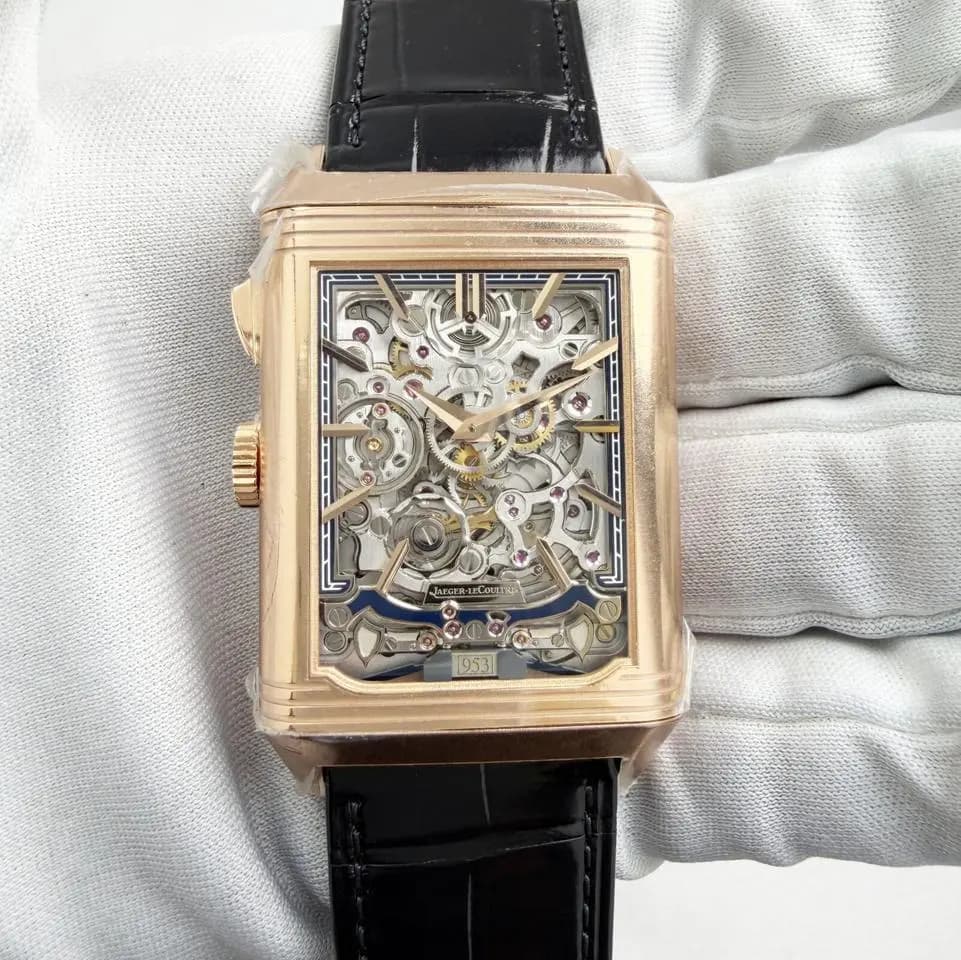 Jaeger-LeCoultre New Reverso Tribute Minute Repeater Q7122480 31MM Blue Rg B/pReverso Tribute Minute Repeater