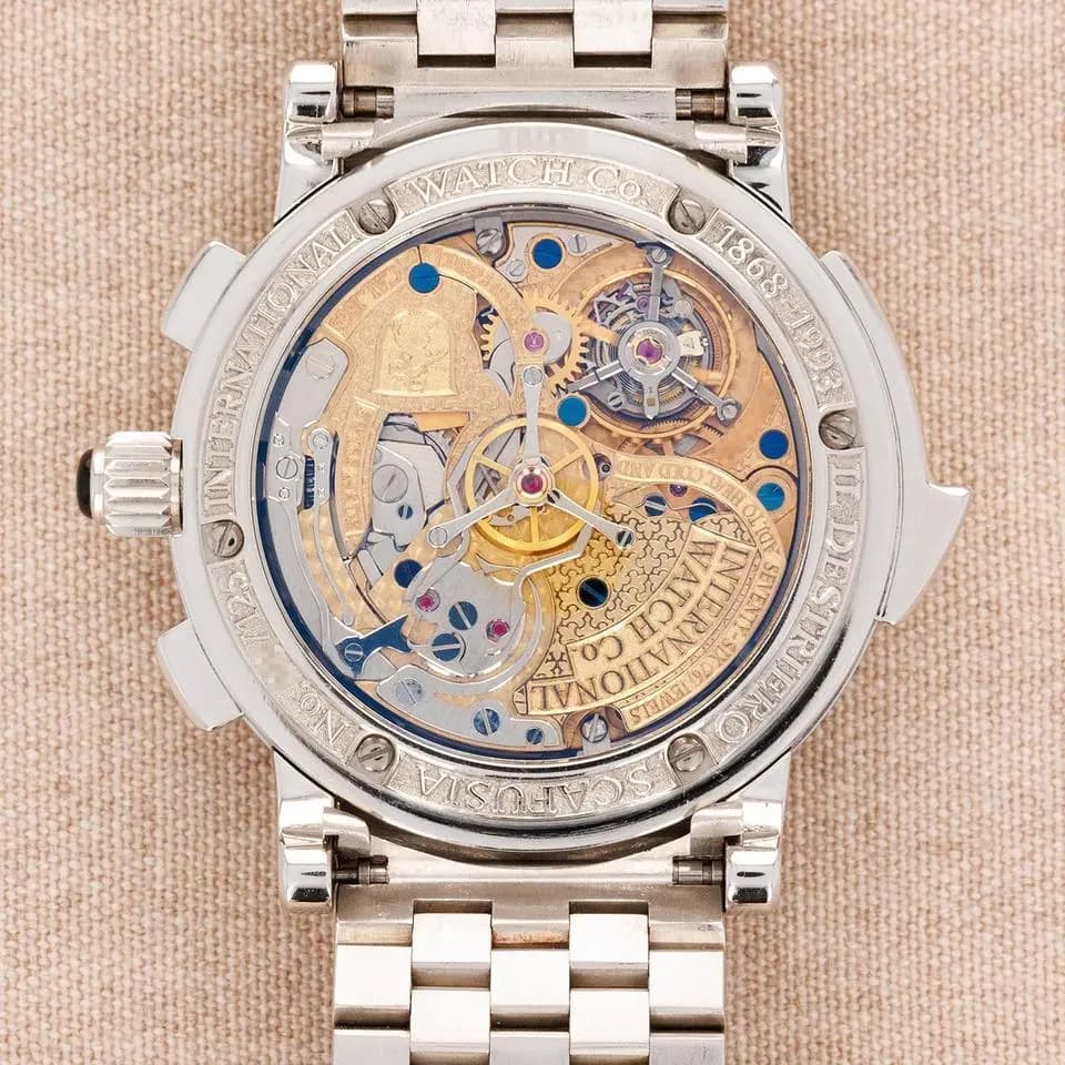 IWC Platinum Il Destriero Scafusia Grand Complication Bracelet Watch