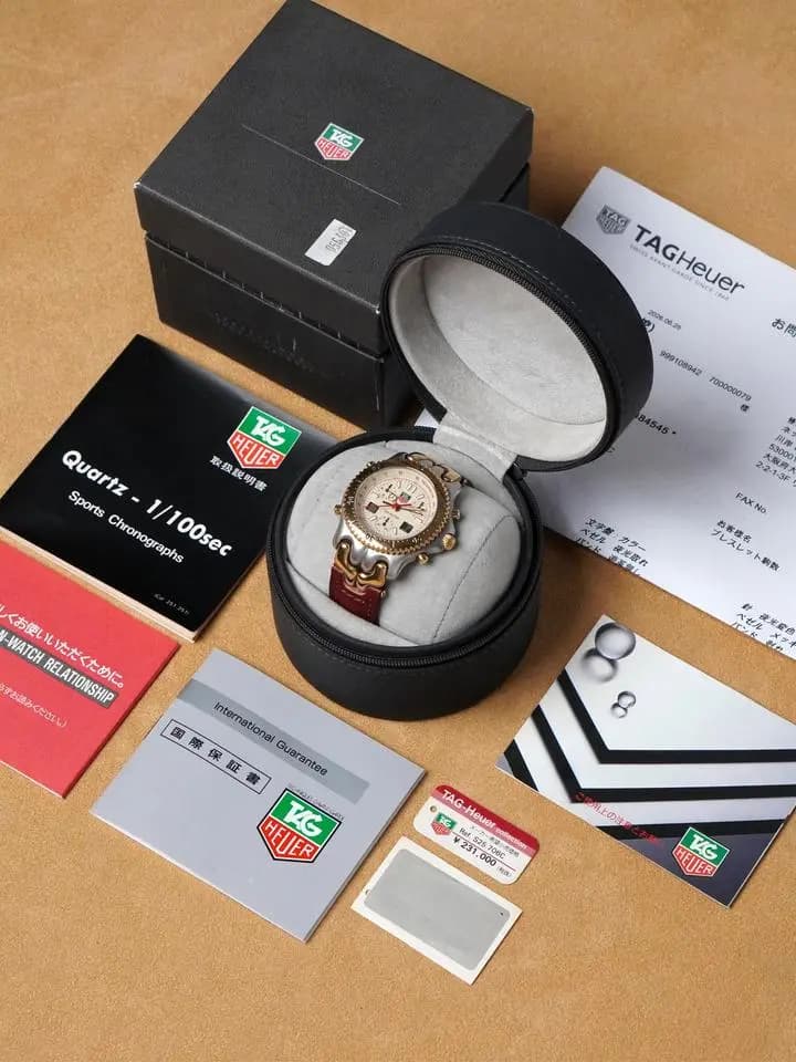 TAG Heuer S/EL Quartz Chronograph Ayrton Senna / Full Set / Collectable / Excellent Condition