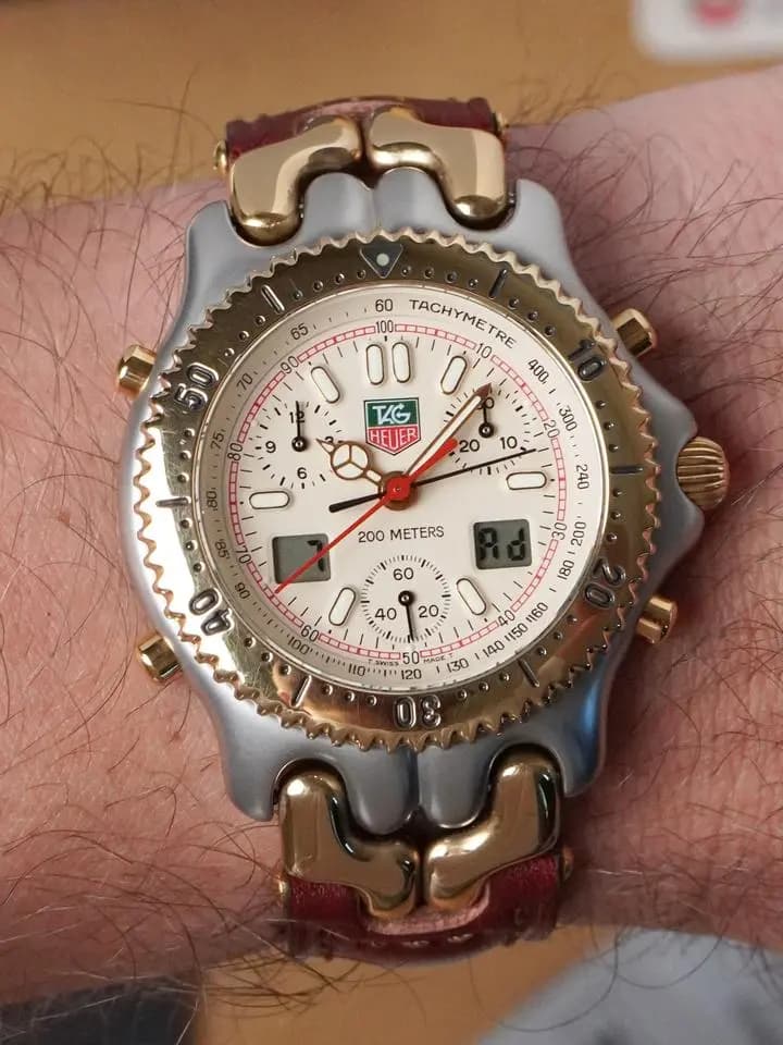 TAG Heuer S/EL Quartz Chronograph Ayrton Senna / Full Set / Collectable / Excellent Condition