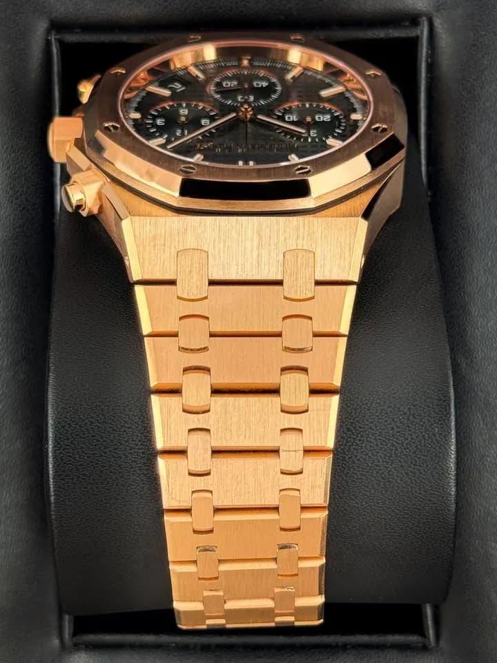 Audemars Piguet 2025 Royal Oak Chronograph 41mm 26240OR Pink Gold Green Dial