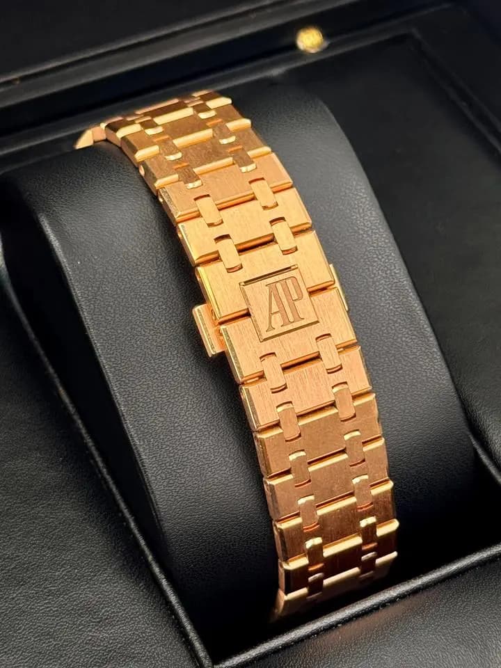 Audemars Piguet 2025 Royal Oak Chronograph 41mm 26240OR Pink Gold Green Dial