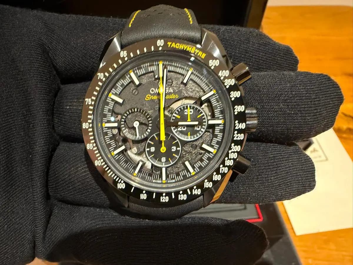 Omega Dark Side Of The Moon Apollo 8 Speedmaster OMEGA Speedmaster “Dark Side of the Moon” NEW & Unworn