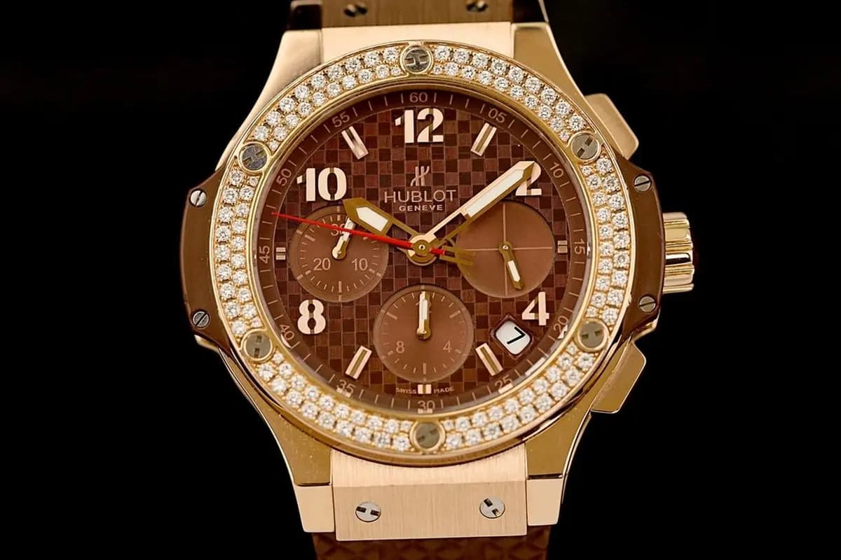 Hublot Big Bang 41mm 341.PC.1007.RX.1104 Cappuccino,Gold & Titanitum, Chocolate, factory diamonds