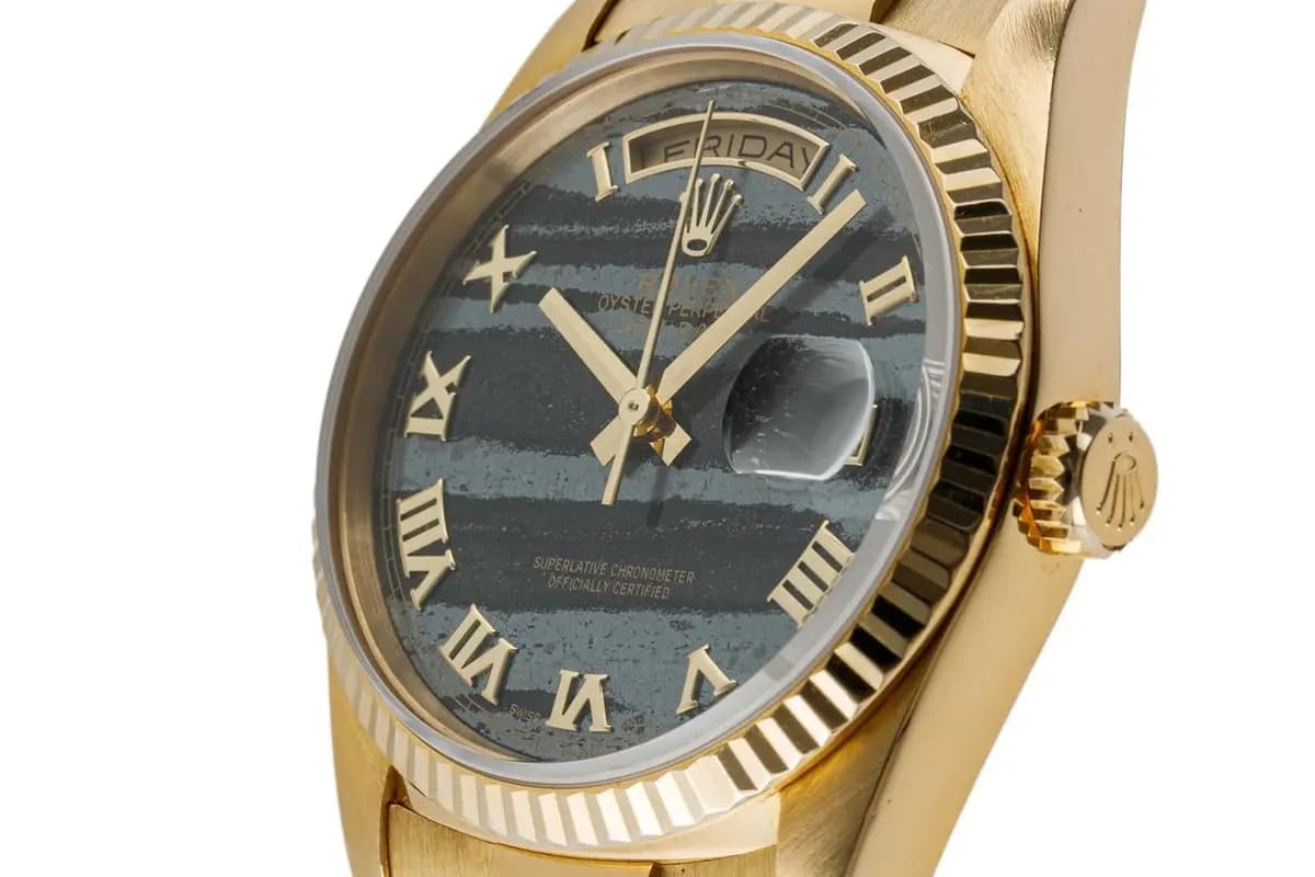 Rolex Day-Date 36 18238 | Ferrite Stone Dial | Vintage | Rolexservice 04/2026