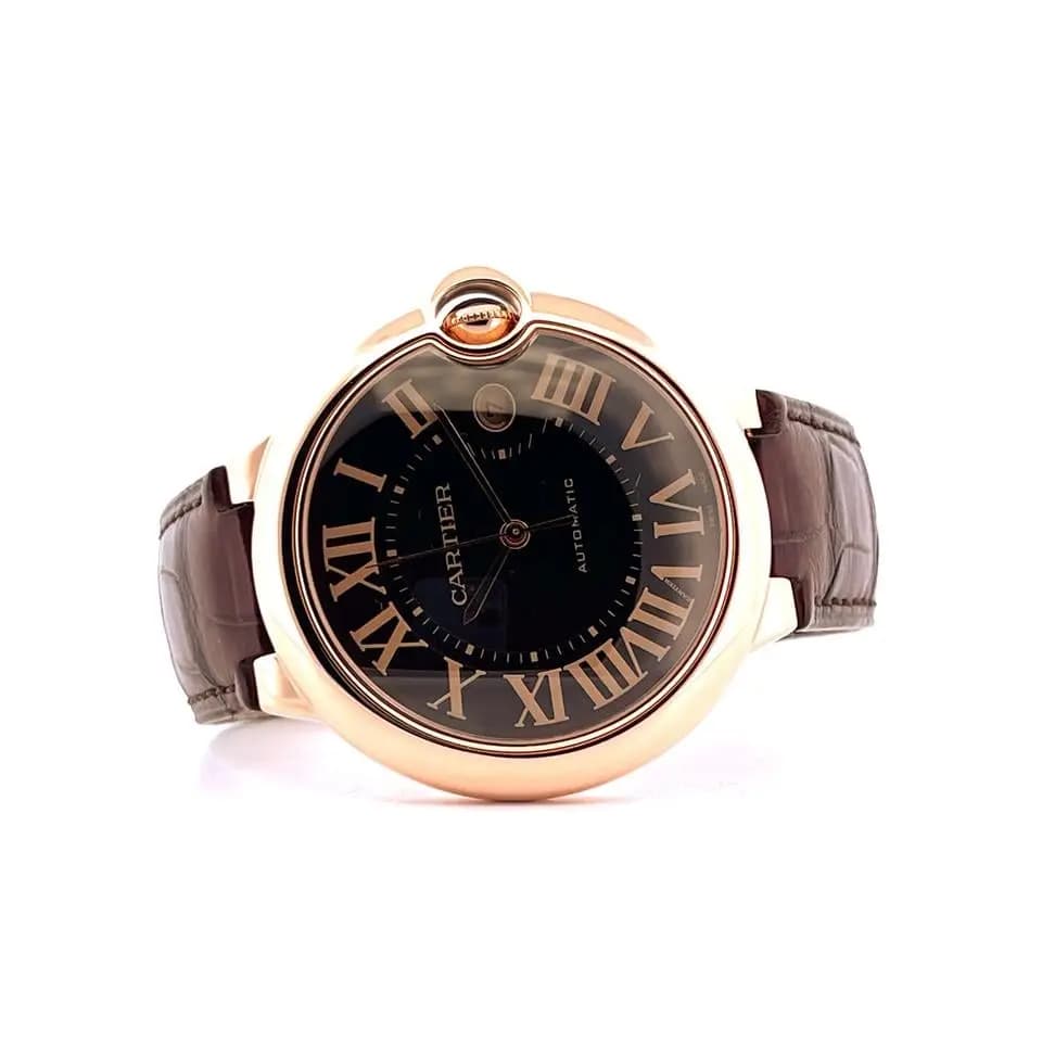 Cartier Ballon Bleu Gold 42mm / Brown Dial / SERVICE Cartier 2025 / Box & Paper / very good / 2016
