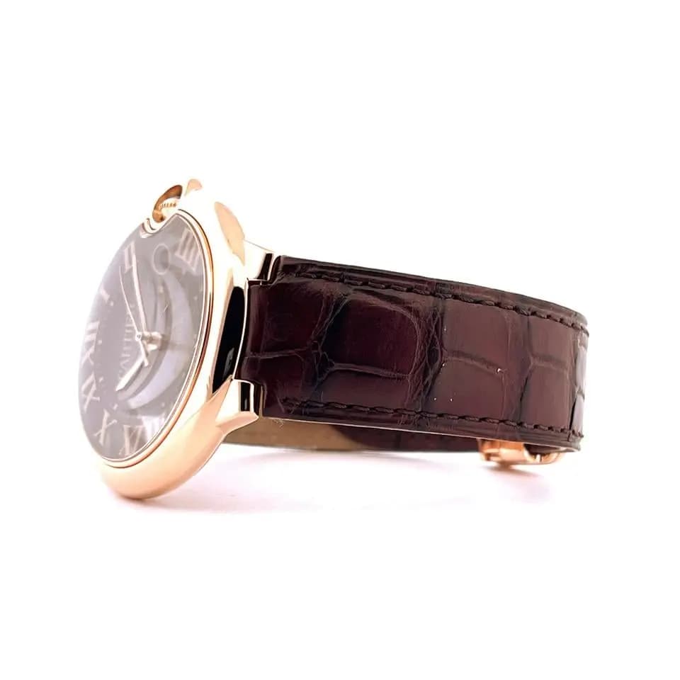 Cartier Ballon Bleu Gold 42mm / Brown Dial / SERVICE Cartier 2025 / Box & Paper / very good / 2016