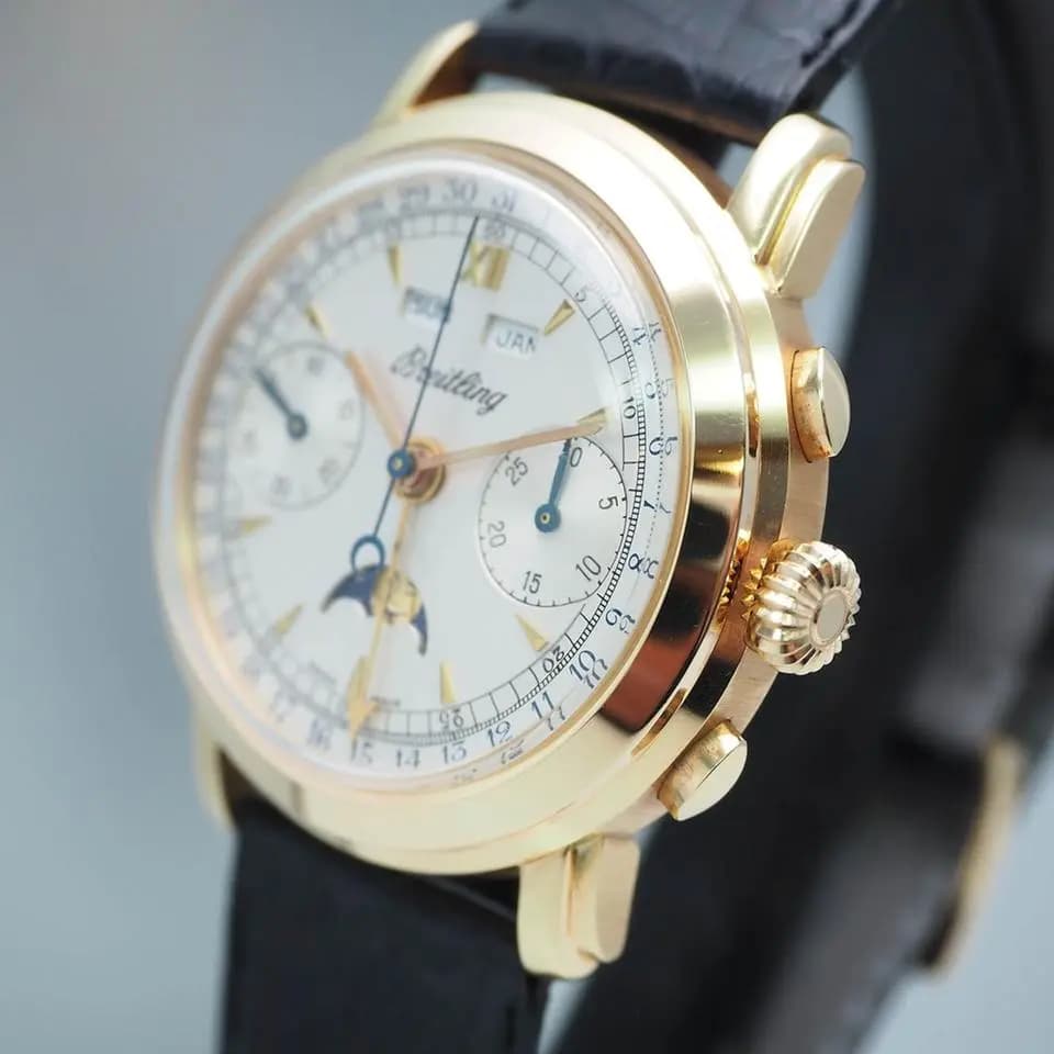 Breitling Montbrillant triple Calendar Moon, Ref:1940, limited Edition, um 1980