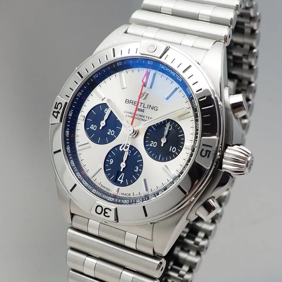 Breitling Chronomat B01 42 / AB0134, Steel / Steel, Box + Papers