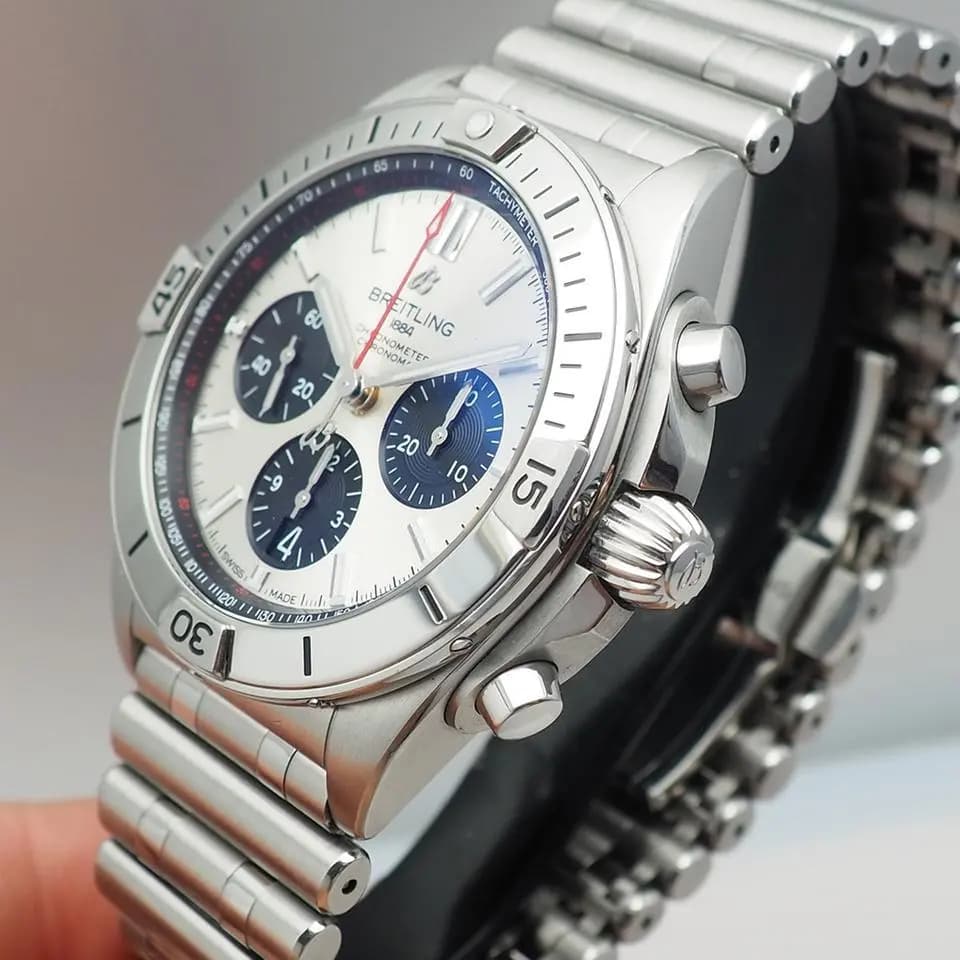 Breitling Chronomat B01 42 / AB0134, Steel / Steel, Box + Papers