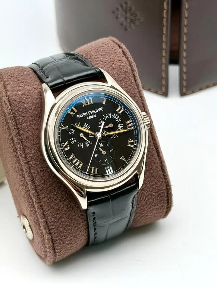 Patek Philippe Annual Calendar Black Dial - nice Condition