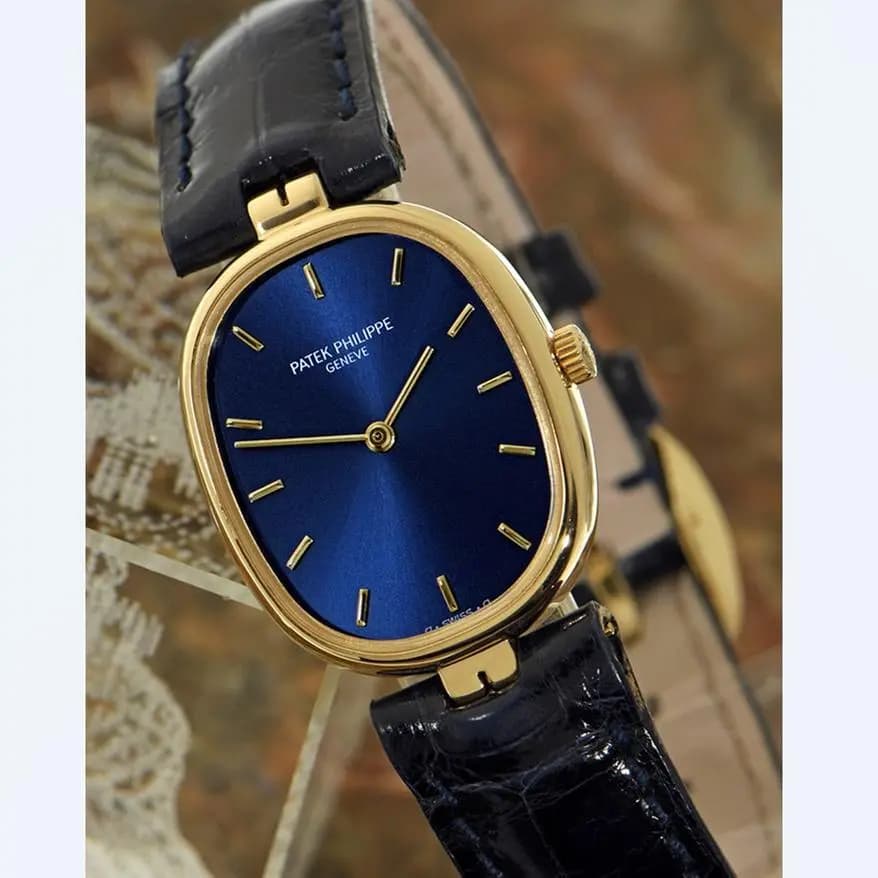 Patek Philippe Ellipse lady's wristwatch 23mm, 18k yellow gold execution, mechanical with manual winding