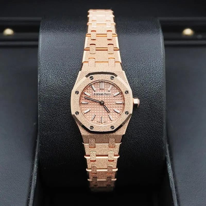 Audemars Piguet Royal Oak Mini Frosted Quartz 23mm Rose Dial 67630OR
