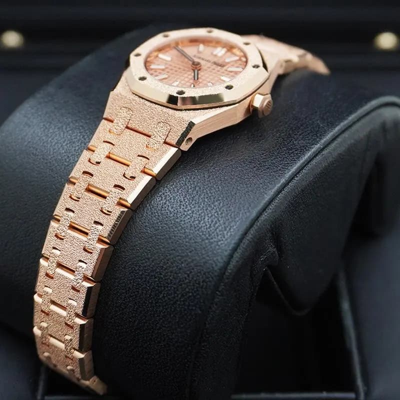 Audemars Piguet Royal Oak Mini Frosted Quartz 23mm Rose Dial 67630OR