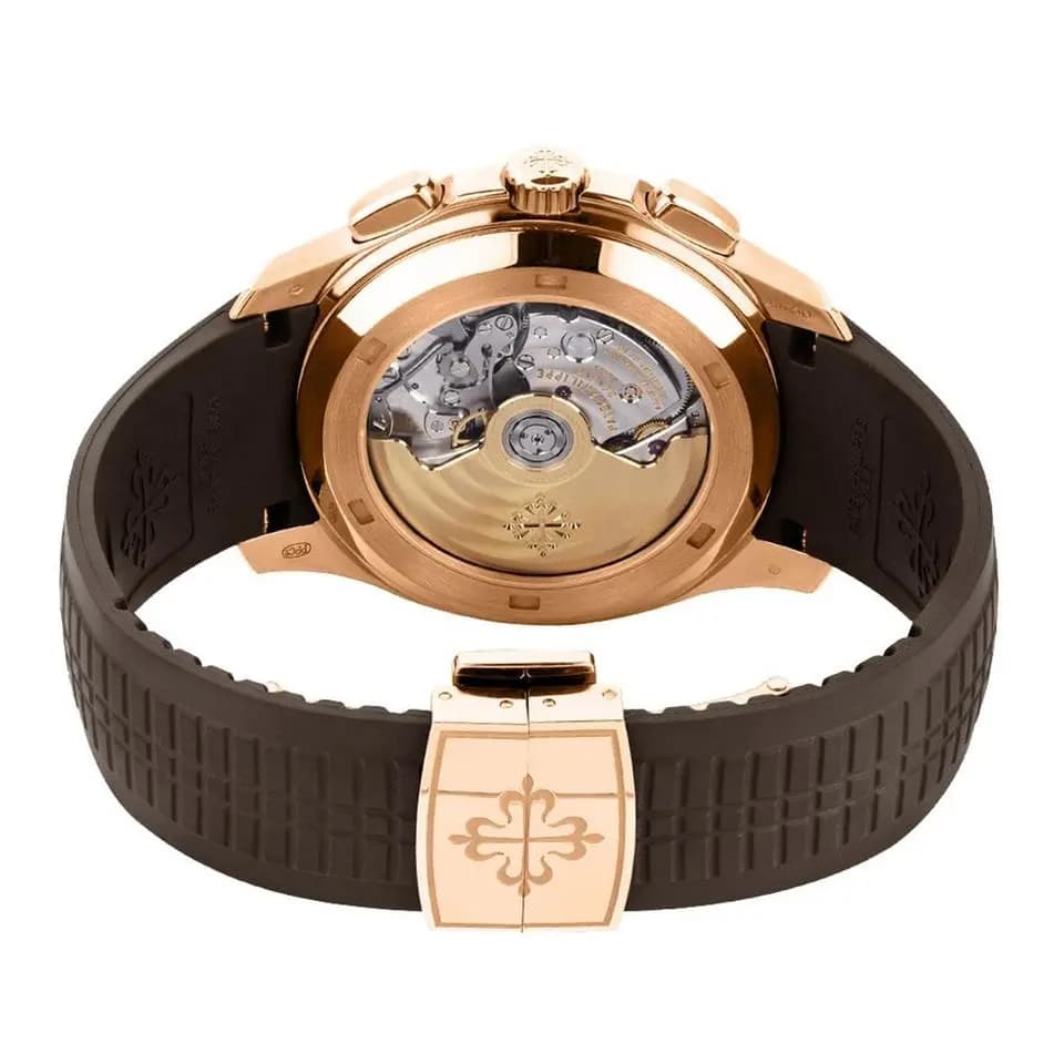 Patek Philippe Aquanaut 5968R-001, Chronograph, 18K Rose Gold, Brown Arabic Dial, 42mm