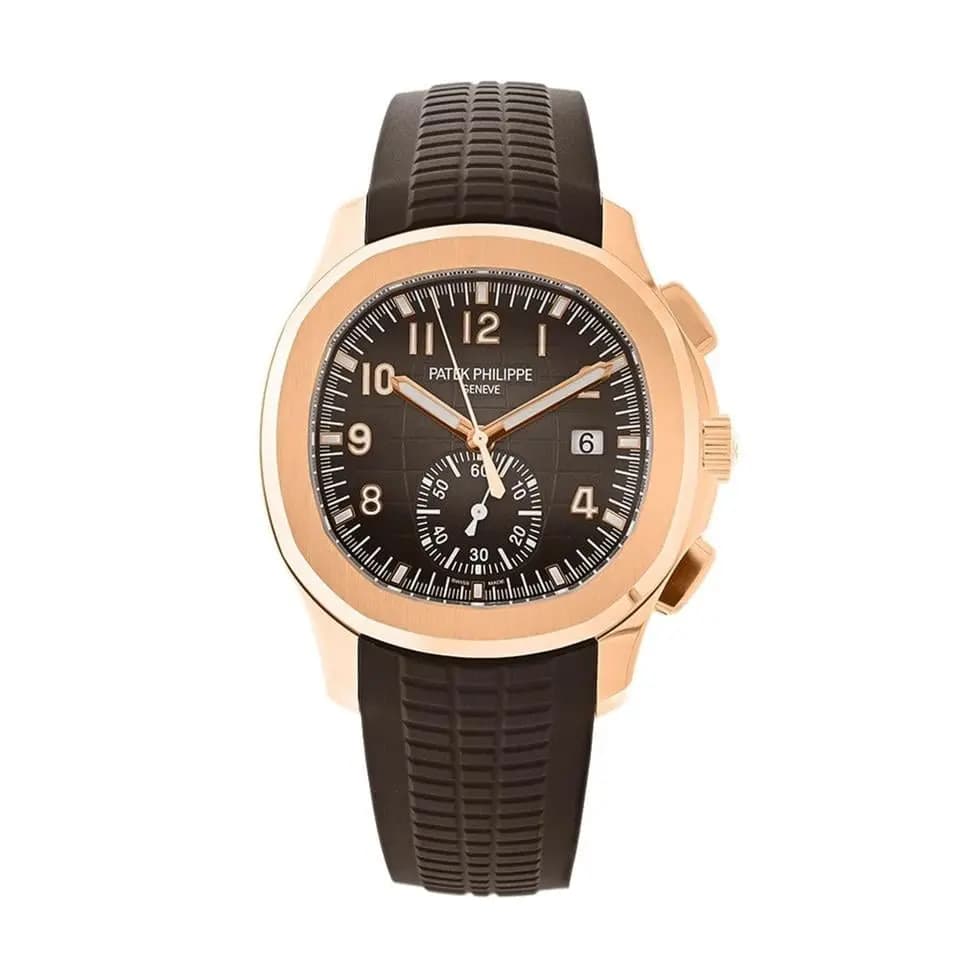 Patek Philippe Aquanaut 5968R-001, Chronograph, 18K Rose Gold, Brown Arabic Dial, 42mm