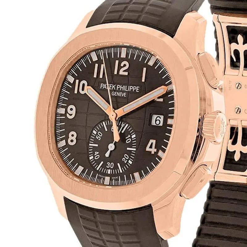 Patek Philippe Aquanaut 5968R-001, Chronograph, 18K Rose Gold, Brown Arabic Dial, 42mm