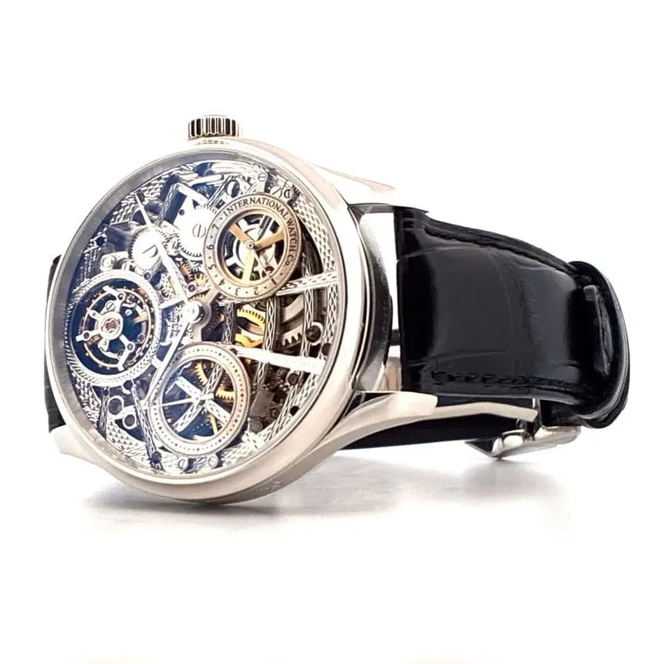 IWC Portuguese Tourbillon Mystère Squelette Full Set / like new / IWC -Service 22 / Lmt. Edt. Nr.1/50