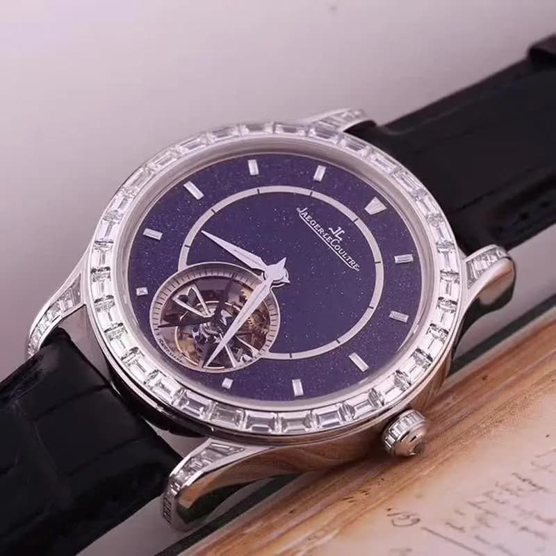 Jaeger-LeCoultre Diamond white gold automatic tourbillon watch 43MM.Q1663406