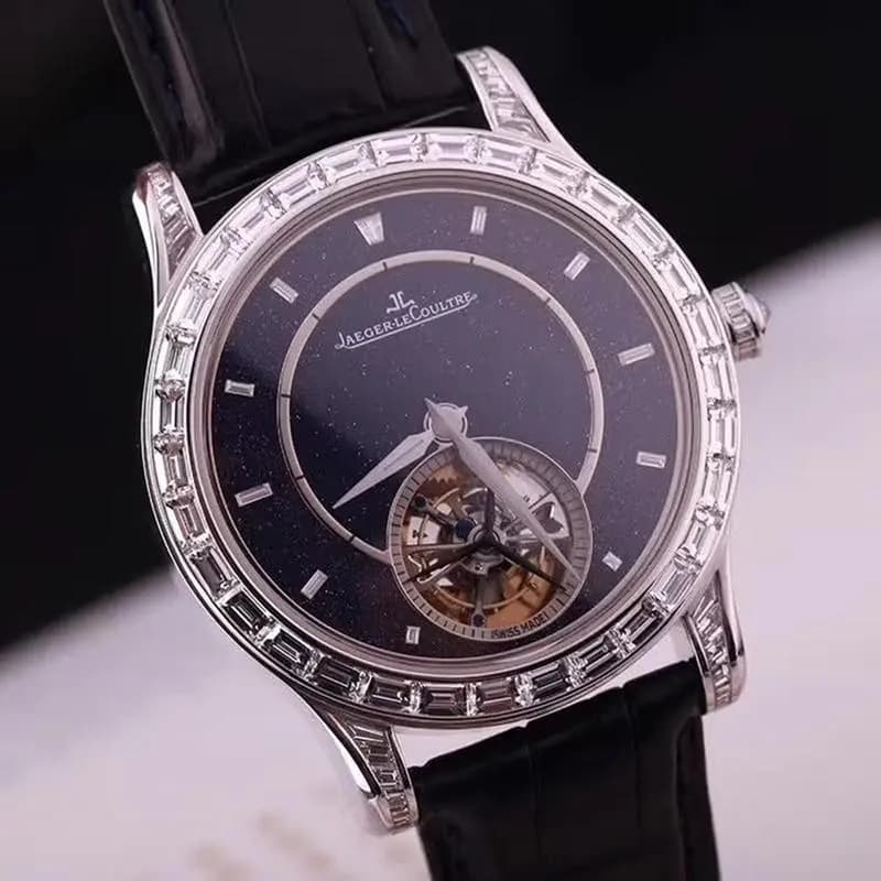Jaeger-LeCoultre Diamond white gold automatic tourbillon watch 43MM.Q1663406