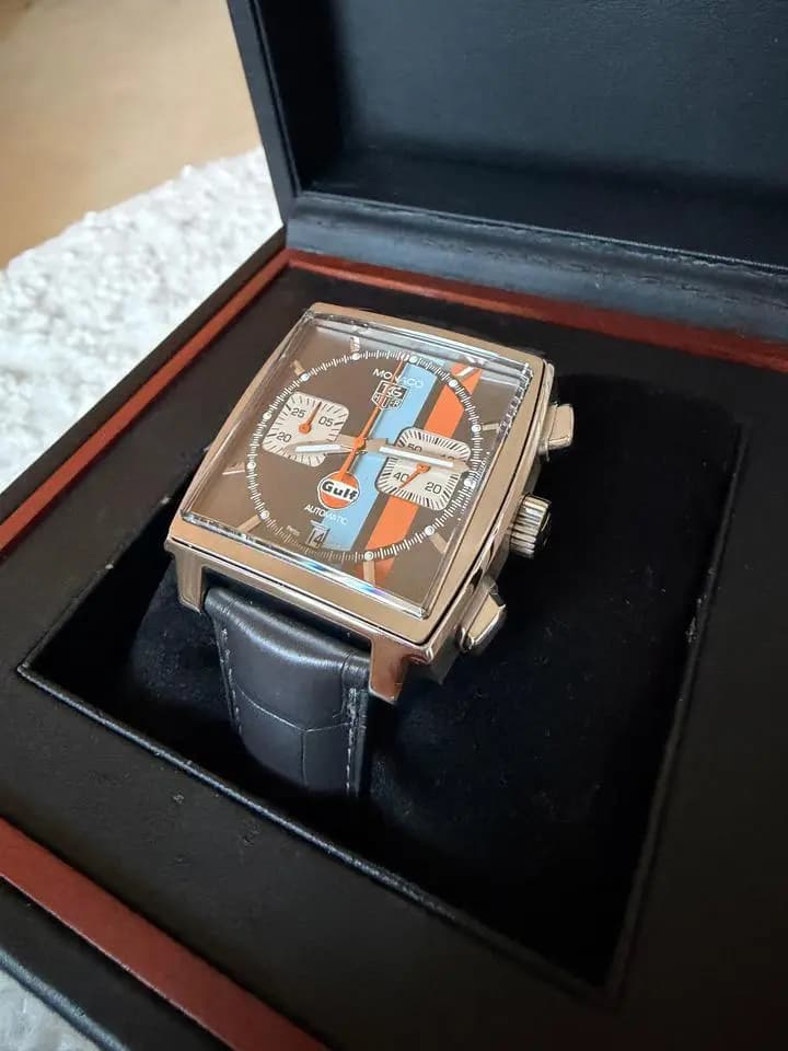 TAG Heuer Monaco Gulf TAG HEUER Monaco Gulf ,,caw 2113’‘ Special Edition