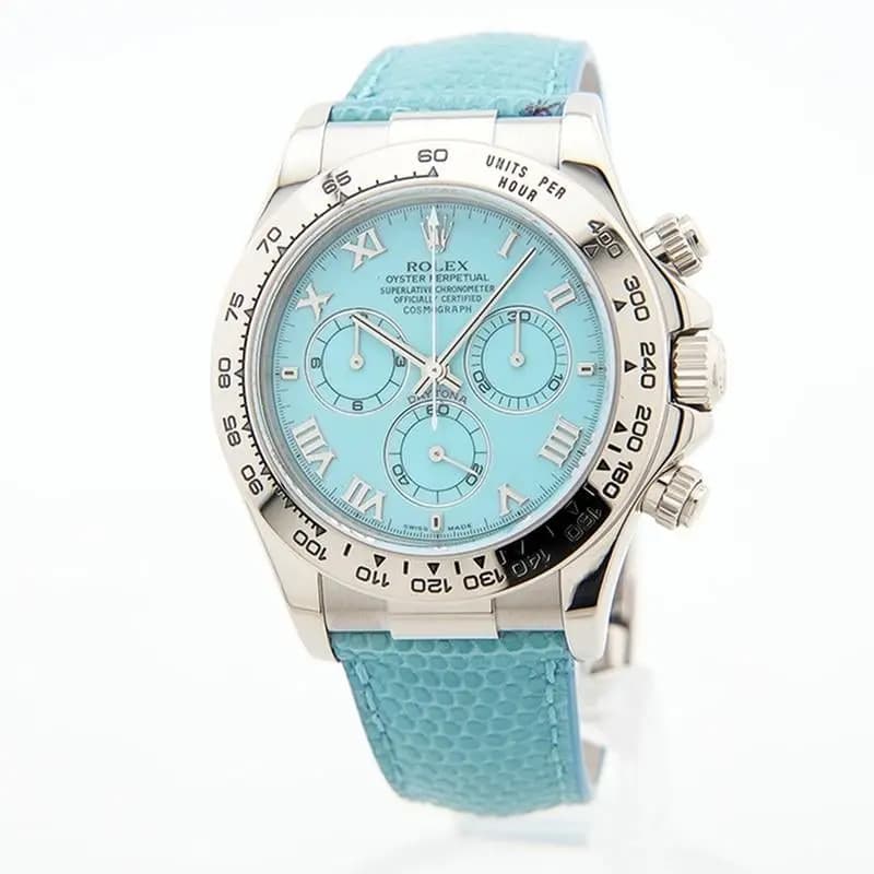 Rolex Daytona 116519 Beech Turquoise Warranty 2002 SN/#P