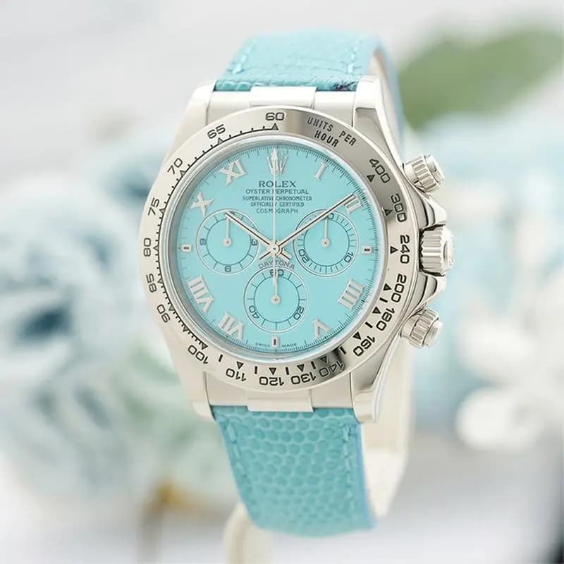 Rolex Daytona 116519 Beech Turquoise Warranty 2002 SN/#P