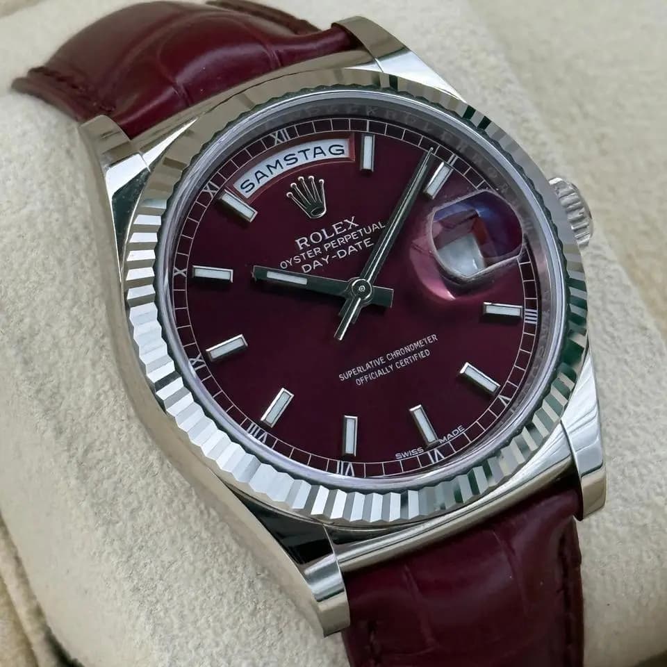 Rolex Day-Date 36 Cherry Dial, Fullset