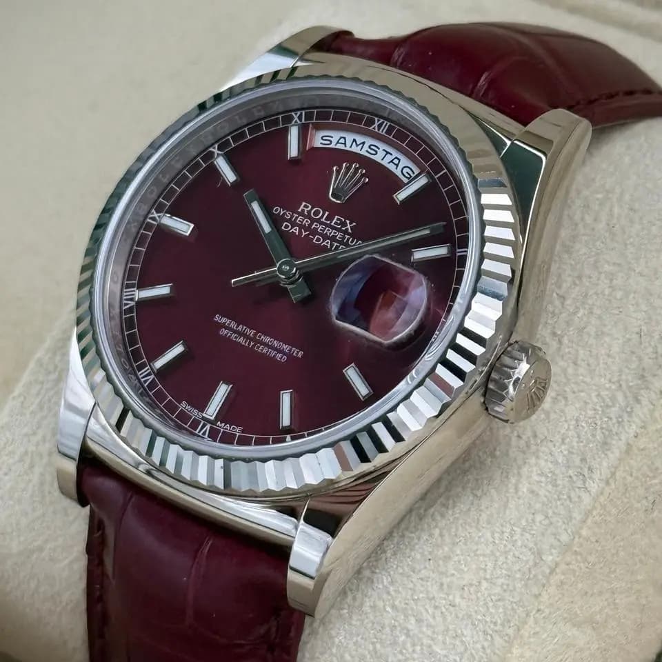 Rolex Day-Date 36 Cherry Dial, Fullset