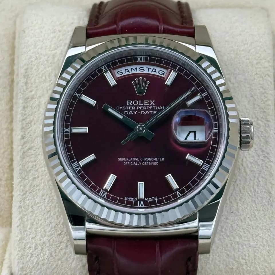 Rolex Day-Date 36 Cherry Dial, Fullset