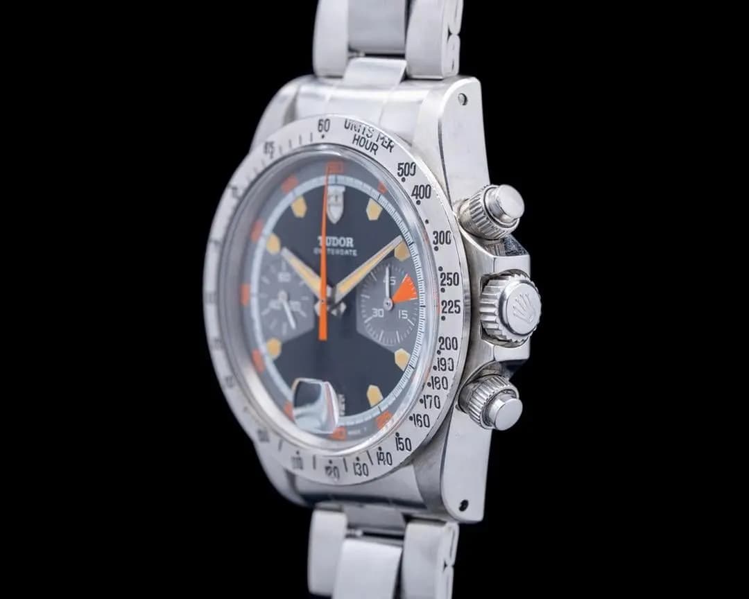 Tudor Vintage "Home Plate" Chronograph MK1 SS RARE