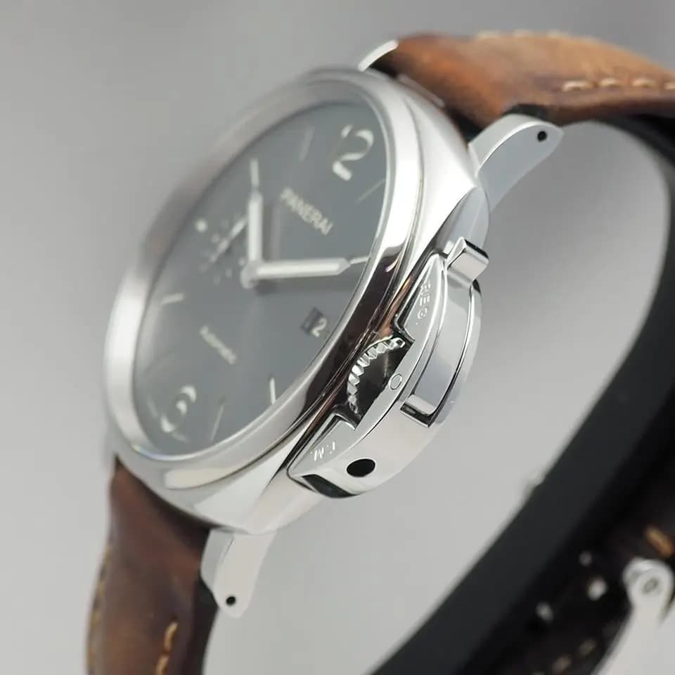 Panerai Luminor Due Grey Sunburst dial PAM00904, B+P+invoice SUPER Full Set!