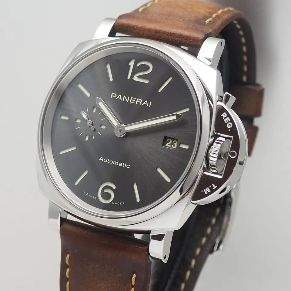 Panerai Luminor Due Grey Sunburst dial PAM00904, B+P+invoice SUPER Full Set!