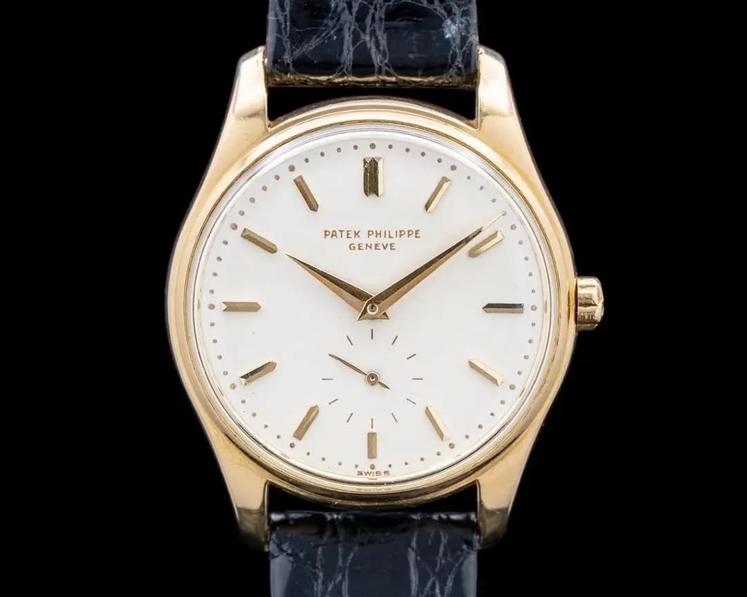 Patek Philippe 2526J Vintage Calatrava 18K Yellow Gold Enamel Dial