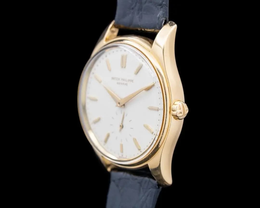 Patek Philippe 2526J Vintage Calatrava 18K Yellow Gold Enamel Dial