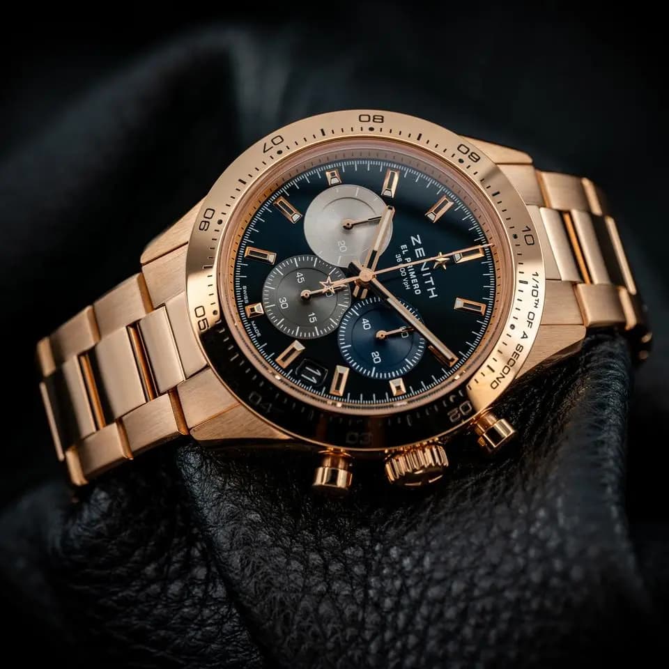 Zenith Chronomaster Sport Rose Gold Black Dial 18.3101.3600/21.M3100 Complete Set