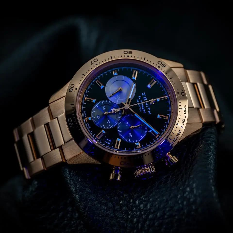 Zenith Chronomaster Sport Rose Gold Black Dial 18.3101.3600/21.M3100 Complete Set