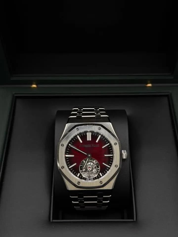 Audemars Piguet Royal Oak Selfwinding Flying Tourbillon Burgundy 41mm Royal Oak Burgundy Dial 26730ST.