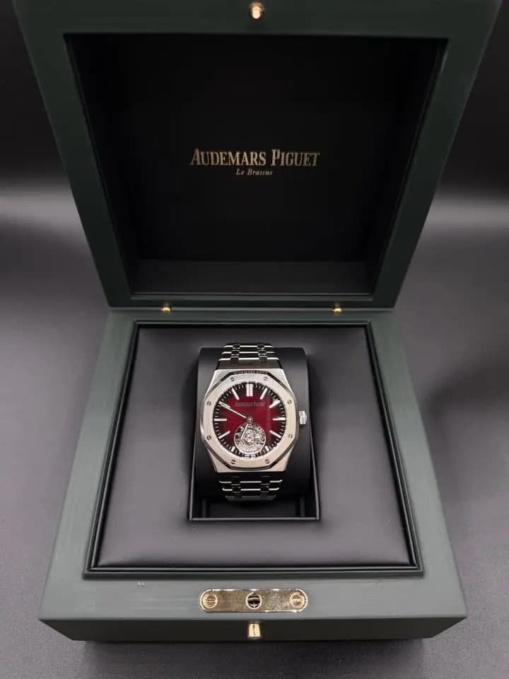 Audemars Piguet Royal Oak Selfwinding Flying Tourbillon Burgundy 41mm Royal Oak Burgundy Dial 26730ST.